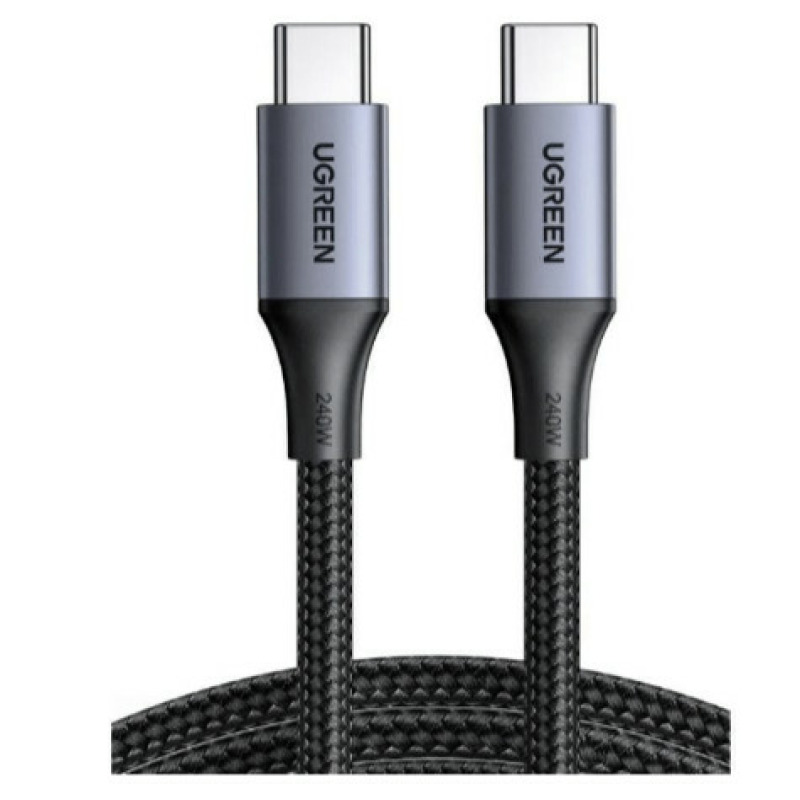 Cable USBC a USBC | 2 Metros | Potencia de Carga 240W | 48V/5A | PD31 /30 | 480 Mbps | Chip EMarket | Carcasa de Aluminio | Nylon Trenzado