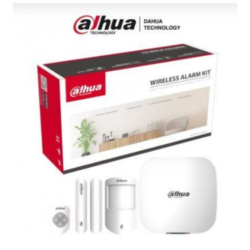 DAHUA DHI-ART-ARC3000H-03-FW2 - Kit Alarma Inalámbrico con Conexión 4G, Wifi, Ethernet/ Monitoreo por APP/ Incluye Panel Ethernet, WiFi, 3G, 4G (Dual SIM); 1 Sensor de Movimiento; 1 Contacto Magnético; Un Control Remoto #LoNuevo #AlarmasDahua image 3