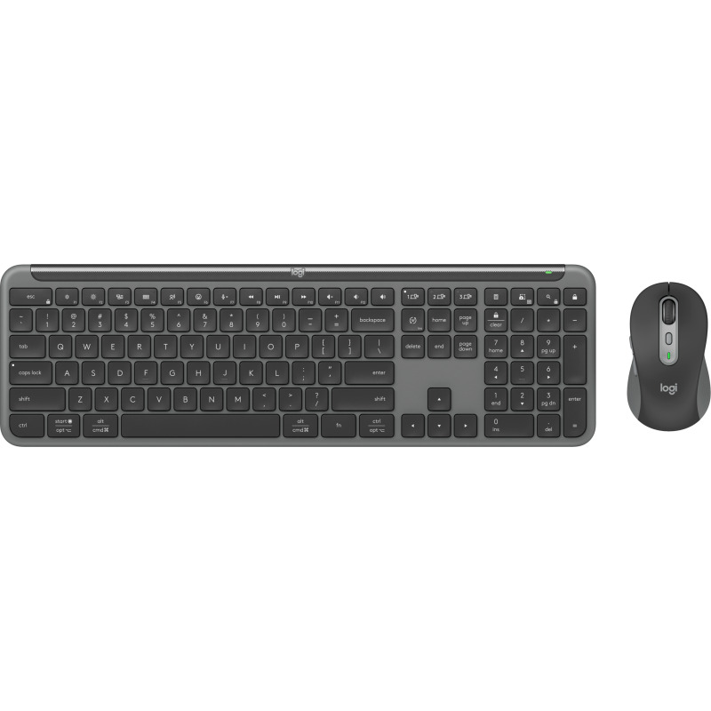 TECLADO/MOUSE LOGITECH MK950 SIGNATURE SLIM INALAMBRICO USB BOLT GRAFITO