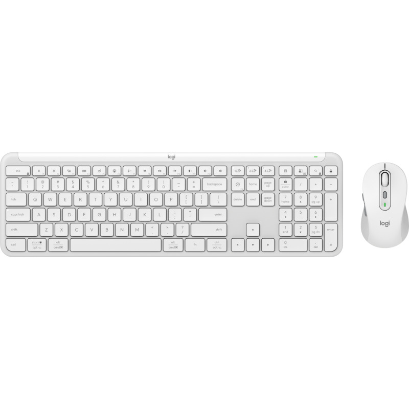 TECLADO/MOUSE LOGITECH MK950 SIGNATURE SLIM INALAMBRICO USB BOLT BLANCO