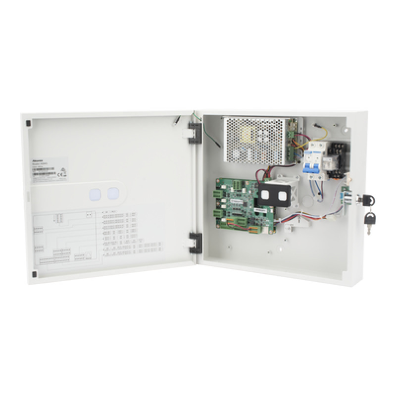 Controlador de Acceso para 4 puertas / Administrable 100  en la Nube / Compatible con Teclado Wiegand de Terceros / PIN para visitas desde la APP / Capacidad de batería de respaldo / Función de  AntiPassback / 50000 Tarjetas