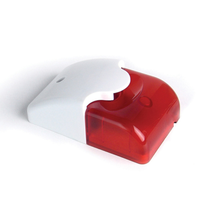 IHORN HC103 - Sirena con Estrobo color rojo / Interior / Compatible con paneles IHORN / RISCO / DSC / BOSCH / 12 V
