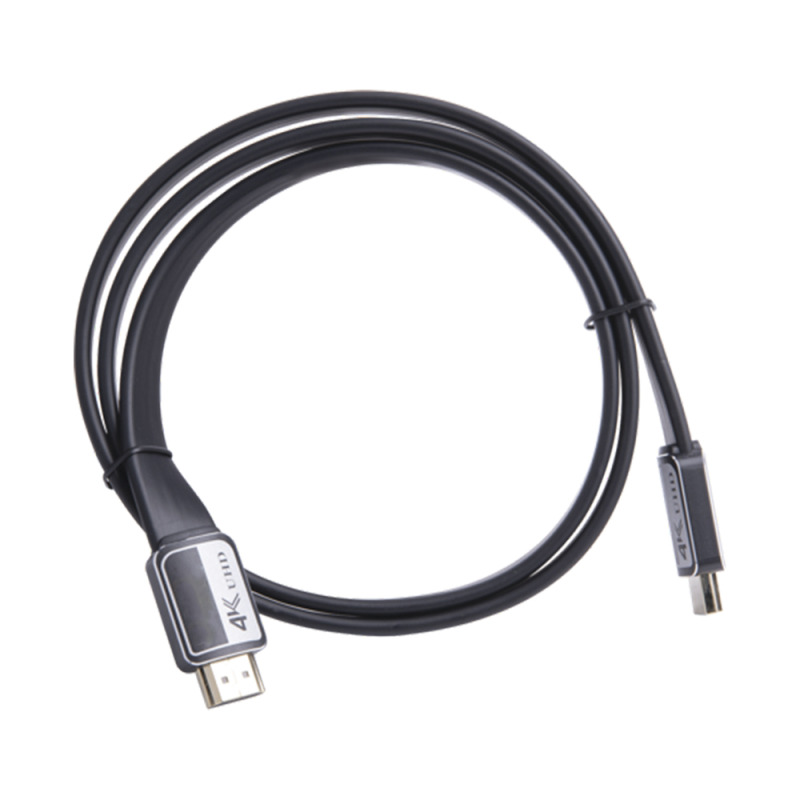 Cable HDMI de 1m | Alta Definición | Version 20 | Alta velocidad 18Gbps | 4K60Hz | Conectores Chapados en Oro | Tipo Plano
