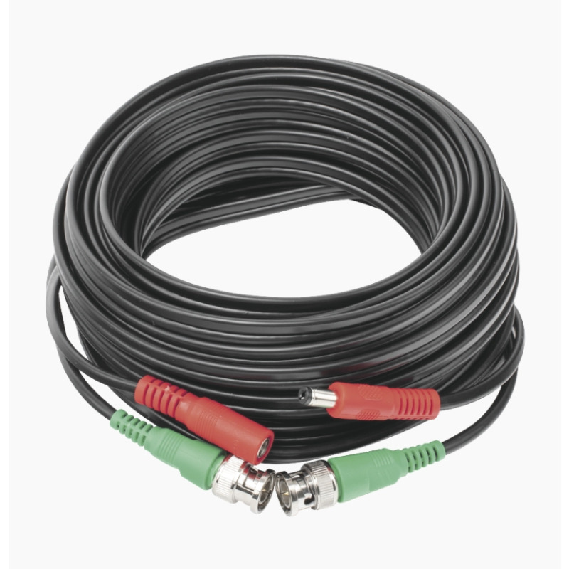 Cable coaxial  BNC RG59   Alimentación / SIAMÉS / 10 Metros / Aleación Cobre  Aluminio CCA / Para Cámaras 4K  / Uso interior y exterior