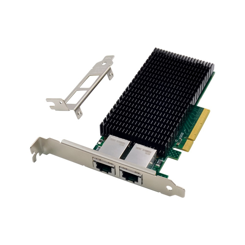 Adaptador PCI Express 3.0 x8 X-Media XM-XM-NA6821 con 2 puertos RJ45 gigabit/megabit hasta 10Gbps LED indicador de enlace image 2