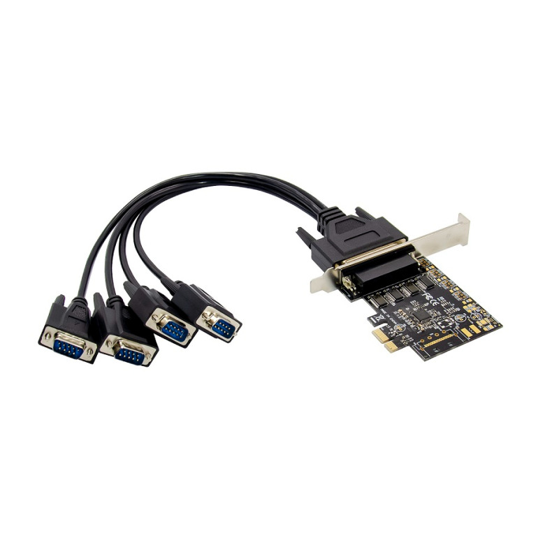 Tarjeta PCI Express X-Media XM-PEX-4S con 4 puertos seriales DB9 RS232 velocidad de transferencia 115Kbps por puerto image 2