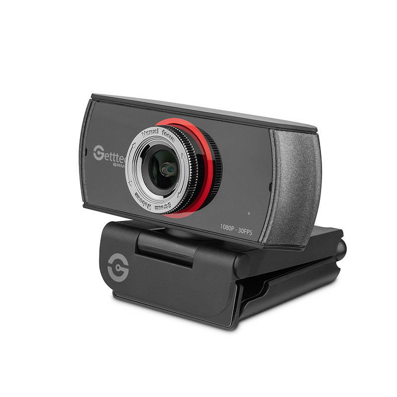 Getttech GPW-FHDMF-G1 cámara web 1920 x 1080 Pixeles USB Negro
