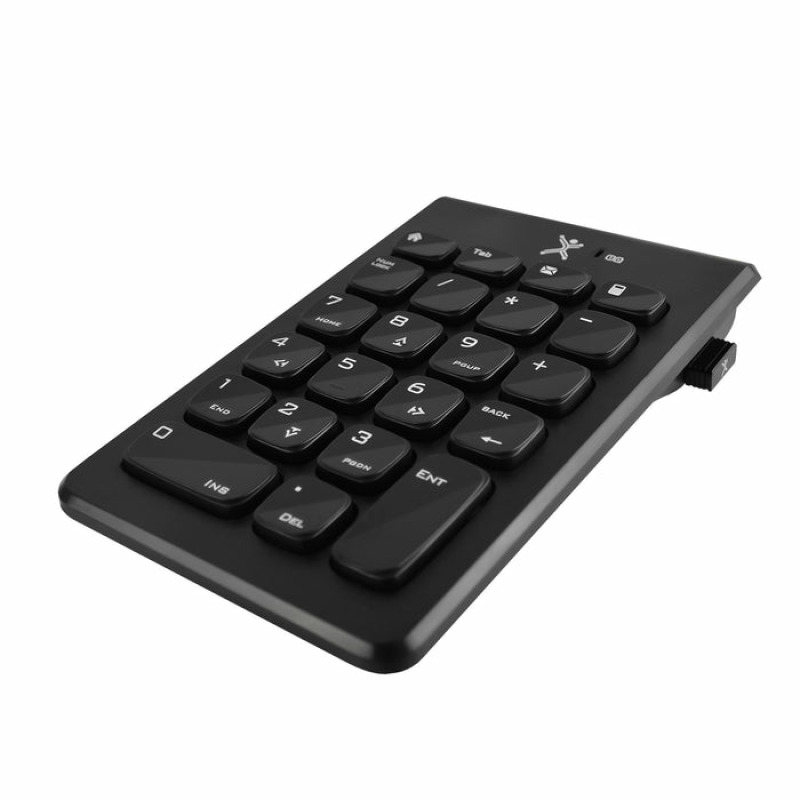 TECLADO NUMERO INALAMBRICO CONECTOR USB PORTATIL 22 TECLAS DE MEMBRANA PERFECT CHOICE NUMBRA - NEGRO image 3