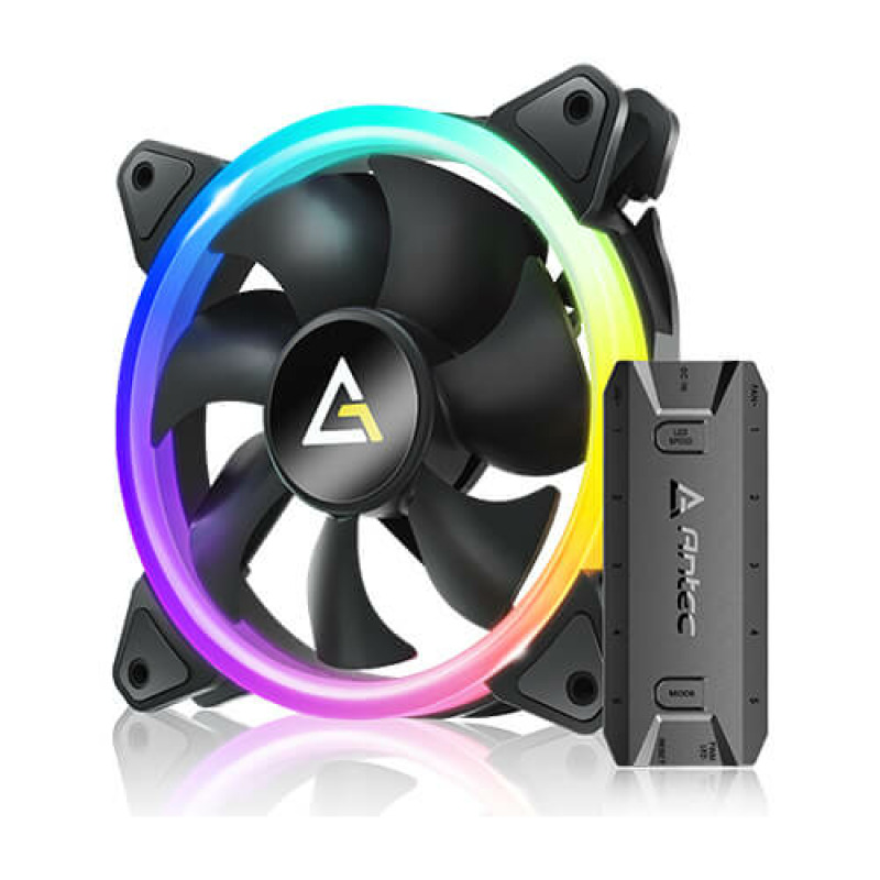 VENTILADOR P/GABINETE ANTEC (NEON 120 ARGB) 120MM PWM ARGB FAN, NEGRO image 7