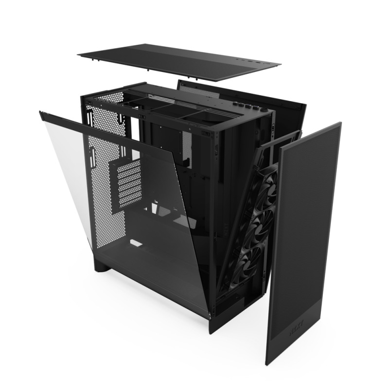 GABINETE NZXT H7 FLOW/NEGRO/MIDI-TOWER/GAMER image 5