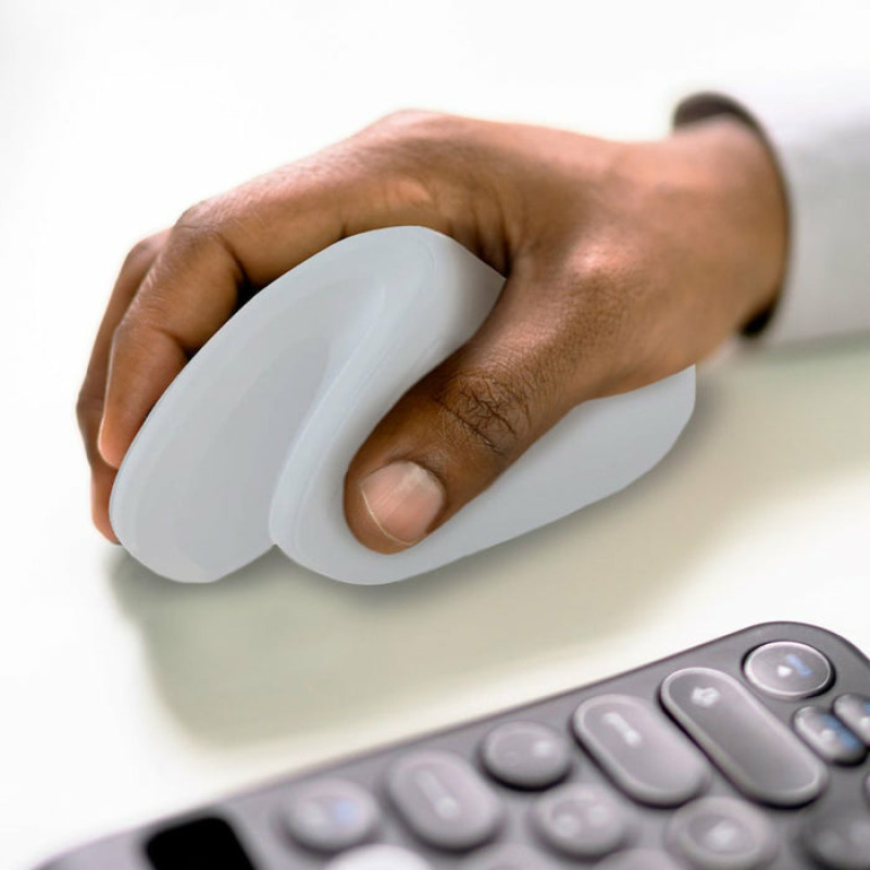 MOUSE VERTICAL INALAMBRICO 800 A 1200 DPI SILENCIOSO CONECTOR USB ERGONOMICO PERFECT CHOICE SNOUSE - BLANCO image 7