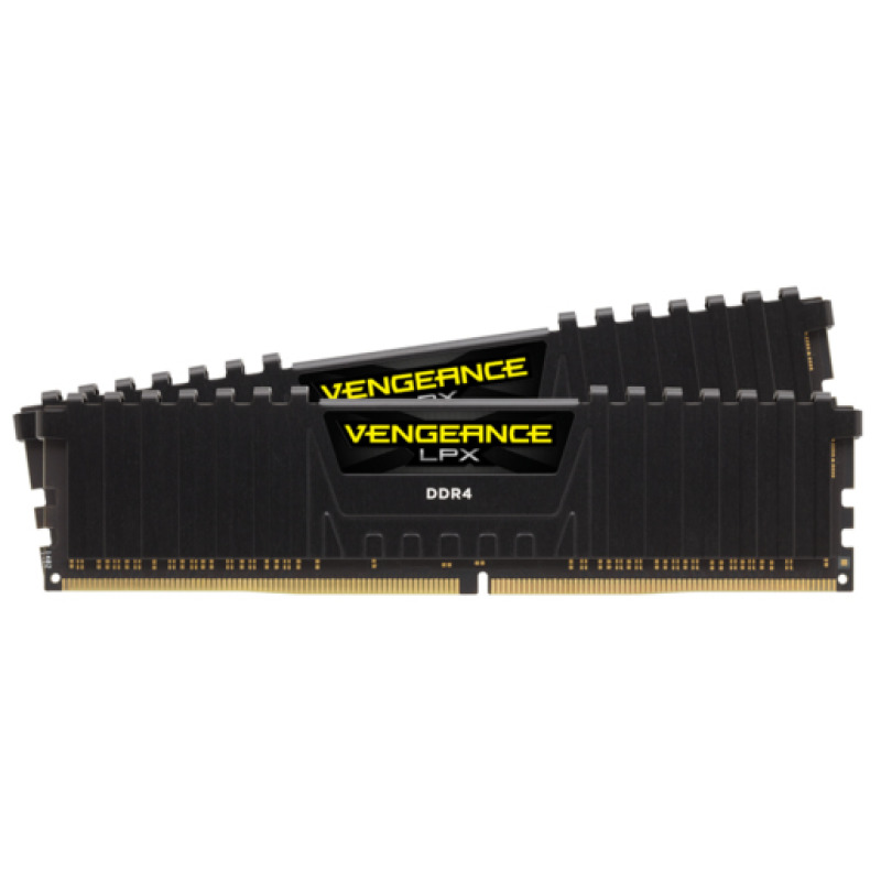 MEMORIA RAM CORSAIR  DDR4  VENGEANCE LPX DIMM  32GB (2 X 16GB) 3200 MHZ C16  BLACK