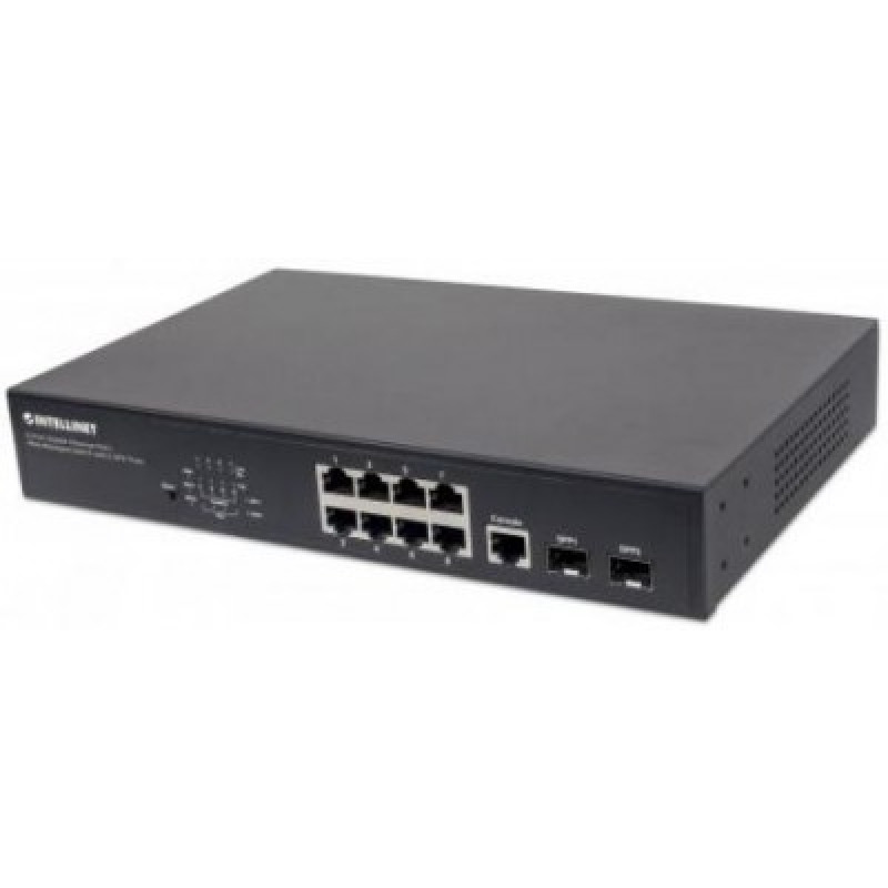 POE SWITCH ,INTELLINET,561167,WEBADMIN GB  8 PTOS 30W/PTO, 140W, 2 SFP PORTS image 2