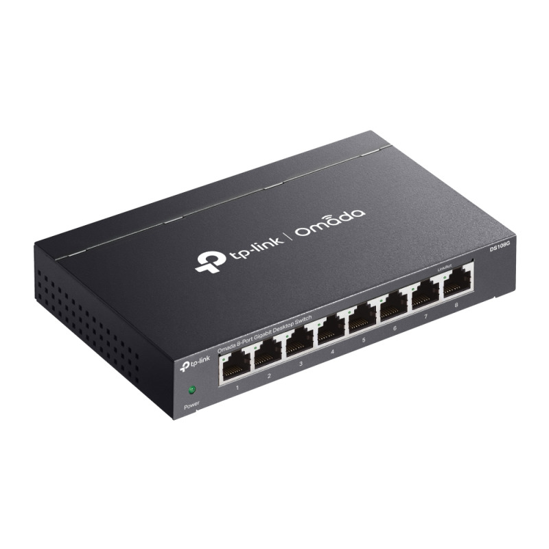 Switch TP-Link Omada DS108G metálico escritorio 8 puertos gigabit 10/100/1000M no administrable Auto-MDI/MDIX Green Ethernet image 4
