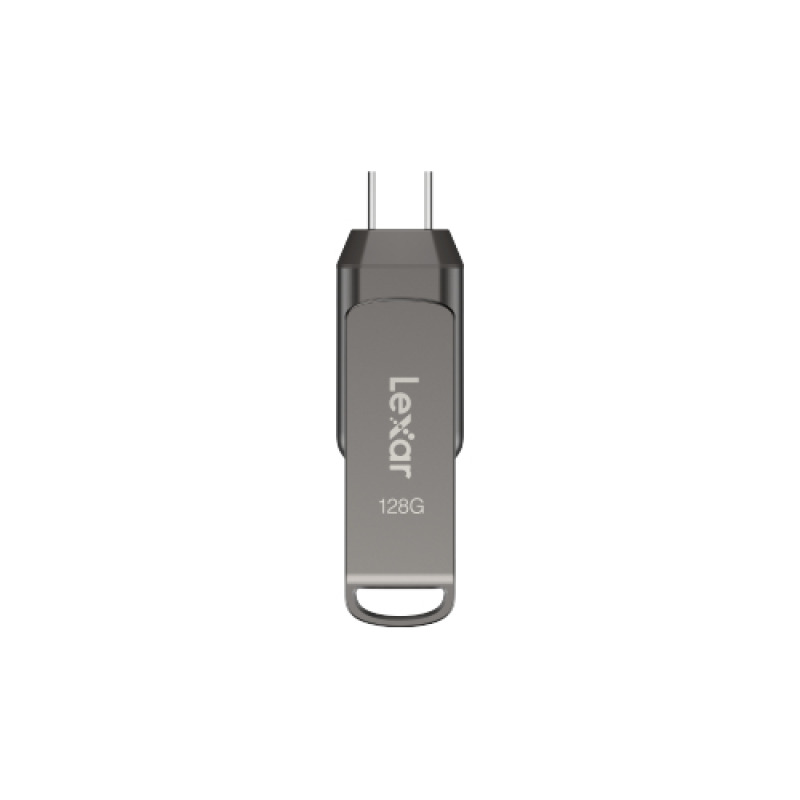 Lexar LJDD400128G-BNQNU unidad flash USB 128 GB USB Tipo C 3.2 Gen 1 (3.1 Gen 1) Gris