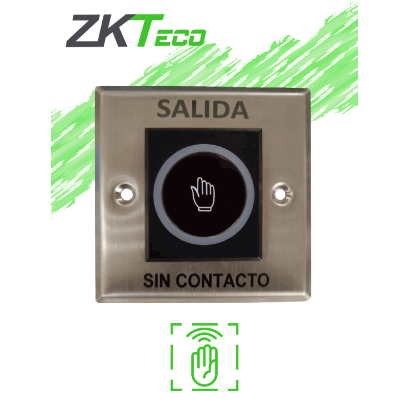 ZKTECO K11B2 - Botón de Salida sin Contacto / Salidas  NC y NO/ Rango de Detección hasta 10 CM image 2