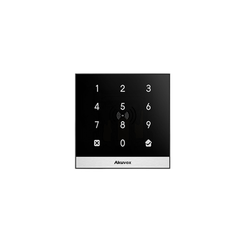 Teclado de Control de Acceso Inteligente / Administración 100 en la Nube / Interfaz WEB / POE / Lector Prox 125 kHz / MIFARE 1356MHz / NFC / APP Smart Plus / Control de 1 Puerta / PIN Para Visitas / IP65