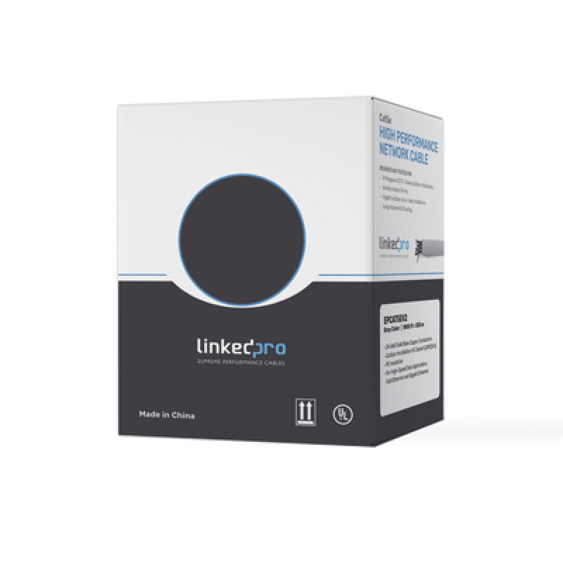 Bobina de cable de 305 m  1000 ft  Cat5e Aleación de Cobre y Aluminio  CCA  color Gris Uso Interior image 3