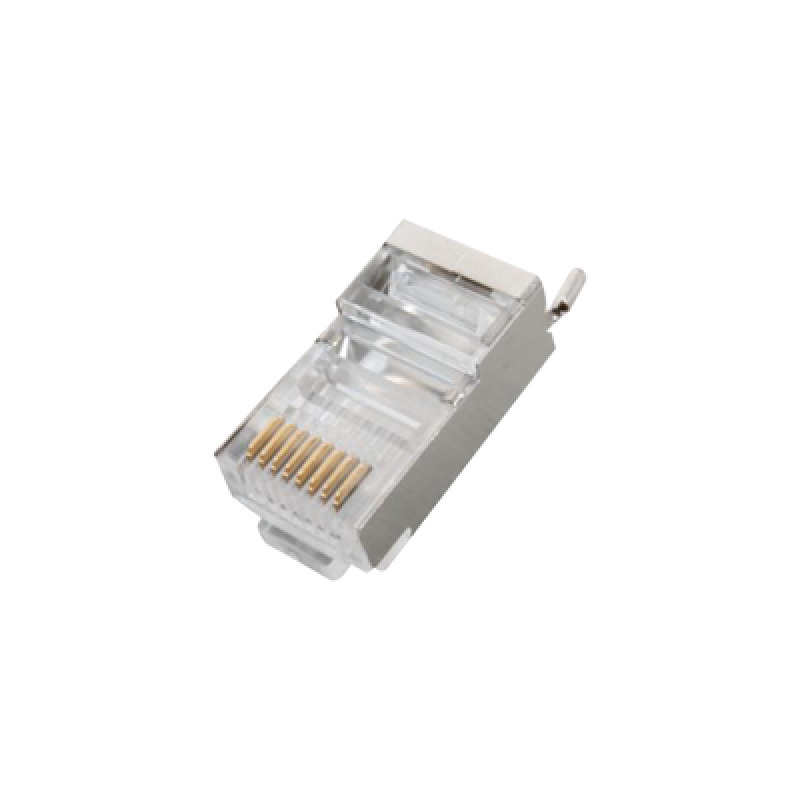 Conector RJ45 para Cable FTP/STP Categoría 5E  Blindado con pin a tierra