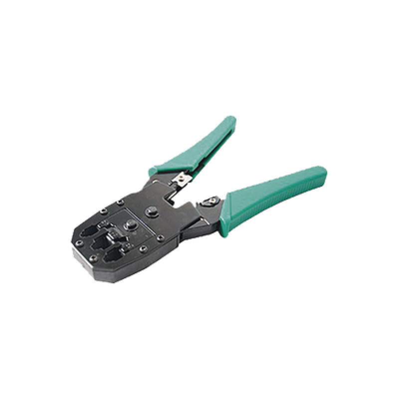 Pinzas para plegar Ponchadoras cables RJ11 RJ12 RJ45 telefónicos y cables de red Cat5e Cat6 Cat6a y con Cavidades para 4 6 y 8 conductores