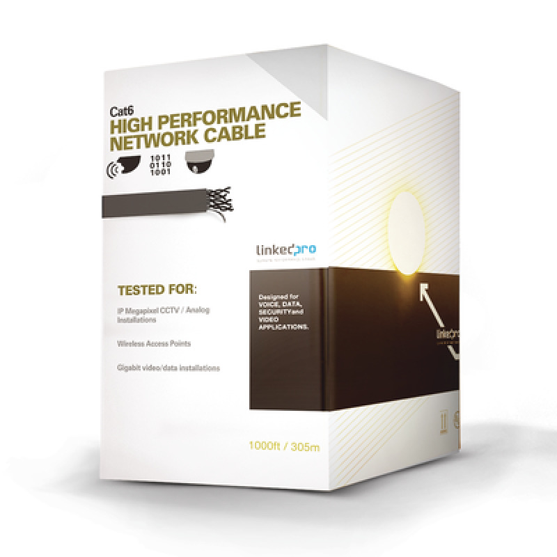 Bobina de cable U/UTP Cat6A de 305 mts Color Azul CM soporta 10GBaseT para transmisión de frecuencias de hasta 500MHz UL image 3