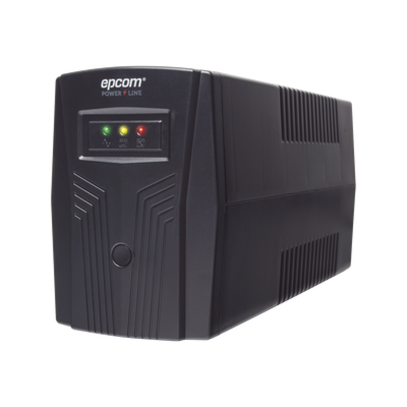 UPS de 850VA/510W / Topología Línea Interactiva / Entrada y Salida 120 Vca / Regulador de Voltaje AVR 80150 Vca / Clavija NEMA 515P / 4 Tomas NEMA 515R /Sin RJ11 ni RJ45
