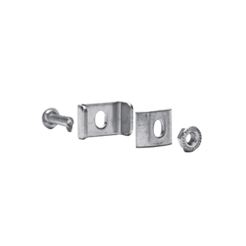 Kit 1 para unir tramos de charolas con acabado Electro Zinc