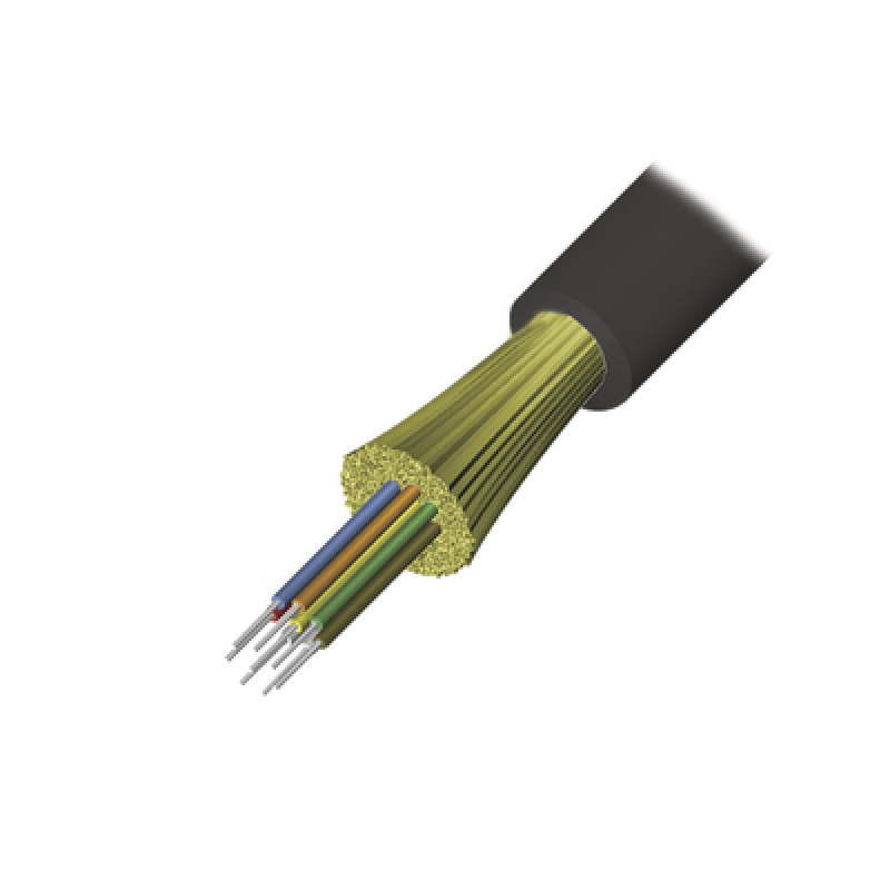 Cable de Fibra Óptica de 6 hilos Interior/Exterior Tight Buffer No Conductiva Dieléctrica Riser Multimodo OM3 50/125 optimizada 1 Metro image 3