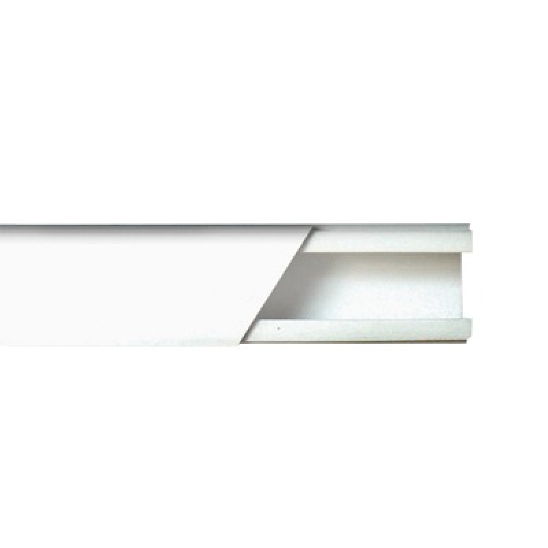 Canaleta color blanco de PVC auto extinguible de una vía 20 x 17 tramo 25m 520101250 image 3