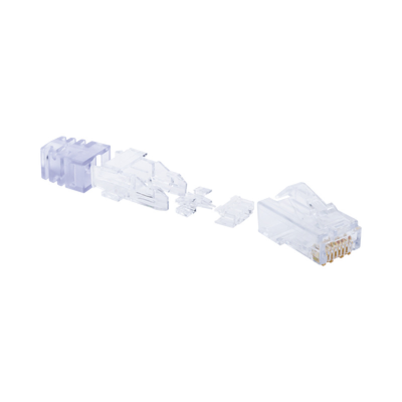 Plug RJ45 Cat6 Para Cable UTP de Calibre 2324 AWG Chapado en Oro de 50 micras Paquete de 100 piezas image 3