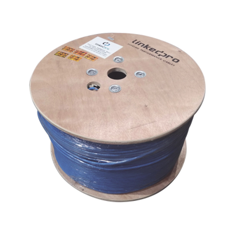 Bobina de 1000 Metros Cable Cat6 CALIBRE 23 ALTO DESEMPEÑO ETLUL color azul super flexible de 1000 metros para aplicaciones de CCTV video HD y redes de datos image 3