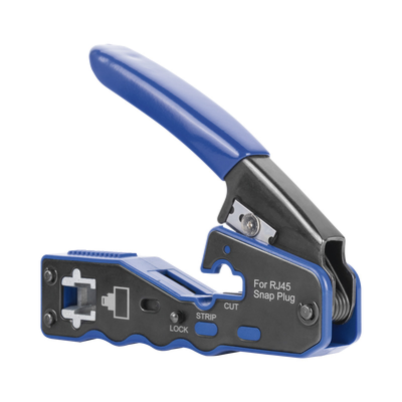 Herramienta de Corte y Terminado de Plugs Pass Through RJ45 Acero al Carbón y Mango Ergonómico ABS  TPR image 2