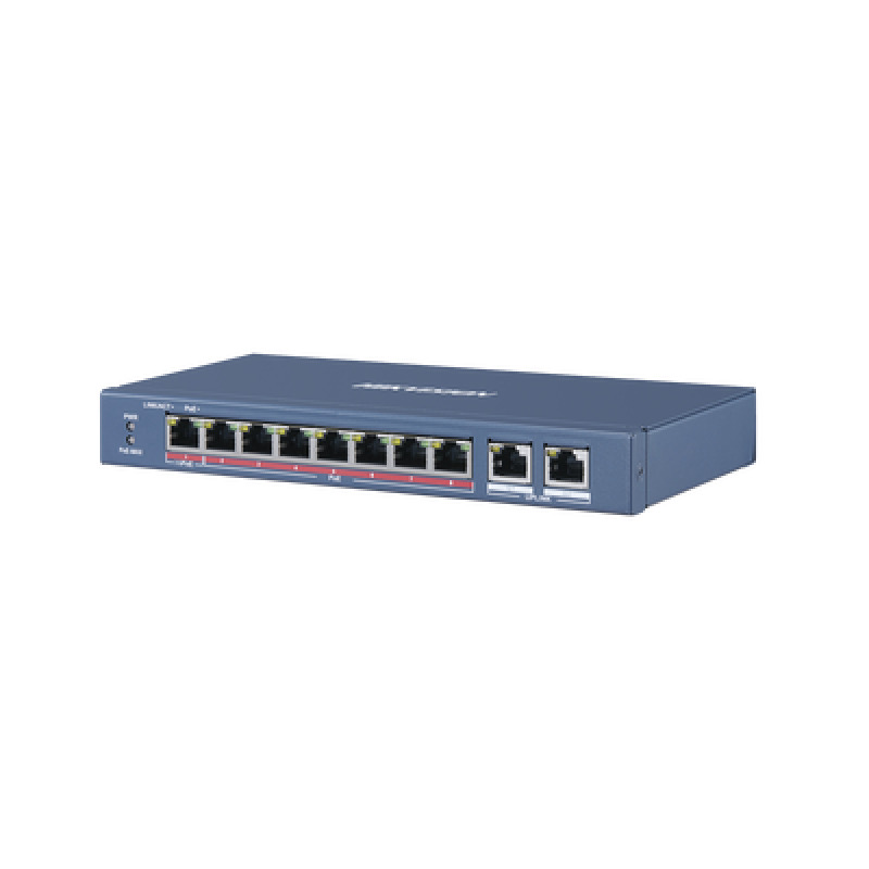 Switch PoE / No Administrable / 6 Puertos 10/100 Mbps 8023 af/at 30 W / 1 Puerto 10/100 Mbps HiPoE 90 W  / 2 Puertos 1000 Mbps Uplink / Modo Extendido hasta 300 Metros / 110 Watts image 3