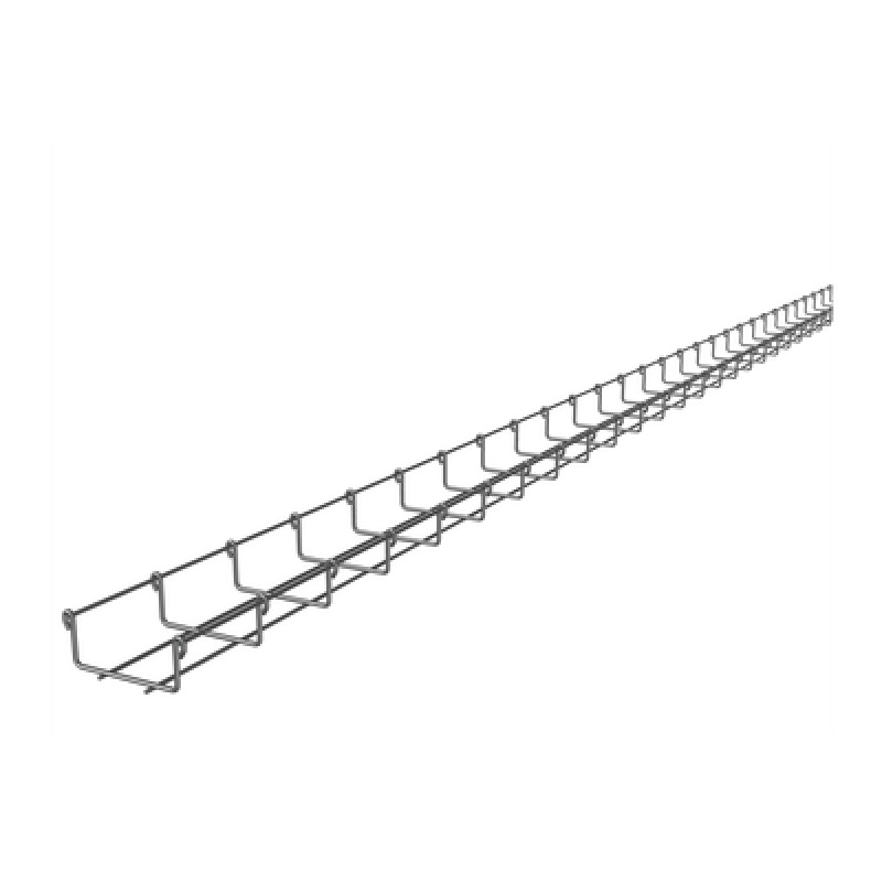 Charola Tipo Malla 33/100 mm Acabado Electro Zinc Hasta 53 Cables Cat6 Tramo de 3 Metros image 3