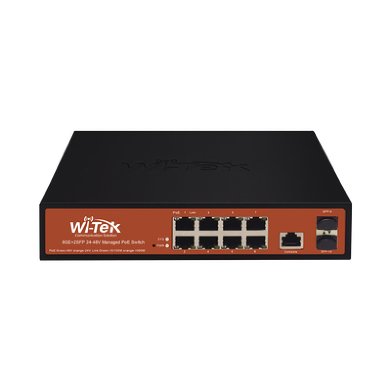 Switch Administrable de 8 puertos Gigabit Ethernet con PoE 8023 af/at y 24V Pasivo  2 SFP Gigabit 150 W image 3