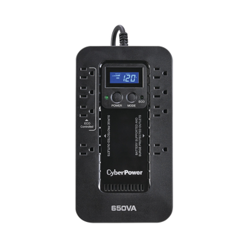 UPS de 650 VA/390 W Topología Standby con Modo Ahorrador ECO Entrada 120 Vca NEMA 515P Con 8 Tomas NEMA 515R image 2