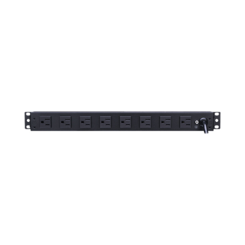 PDU Básico Para Distribución de Energía Con 8 Tomas NEMA 515R Traseras 1UR 15 Amp 120 Vca image 3