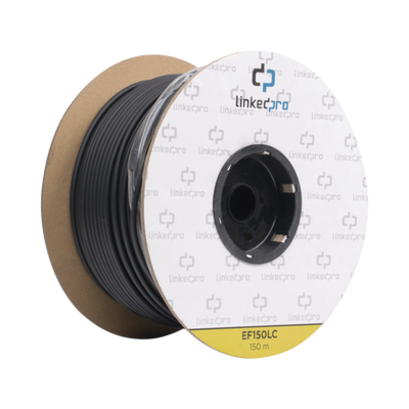 Carrete de Fibra Óptica Monomodo con conectores LCLC Duplex Reforzada con Kevlar de 150 metros Para instalaciones subterráneas por tubería image 3