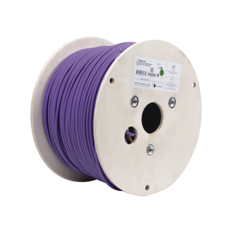 Bobina de Cable Blindado F/UTP de 4 Pares ZMAX Cat6A Soporte de Aplicaciones 10GBaseT LS0H Libre de Gases Toxicos Color Violeta 305m image 3