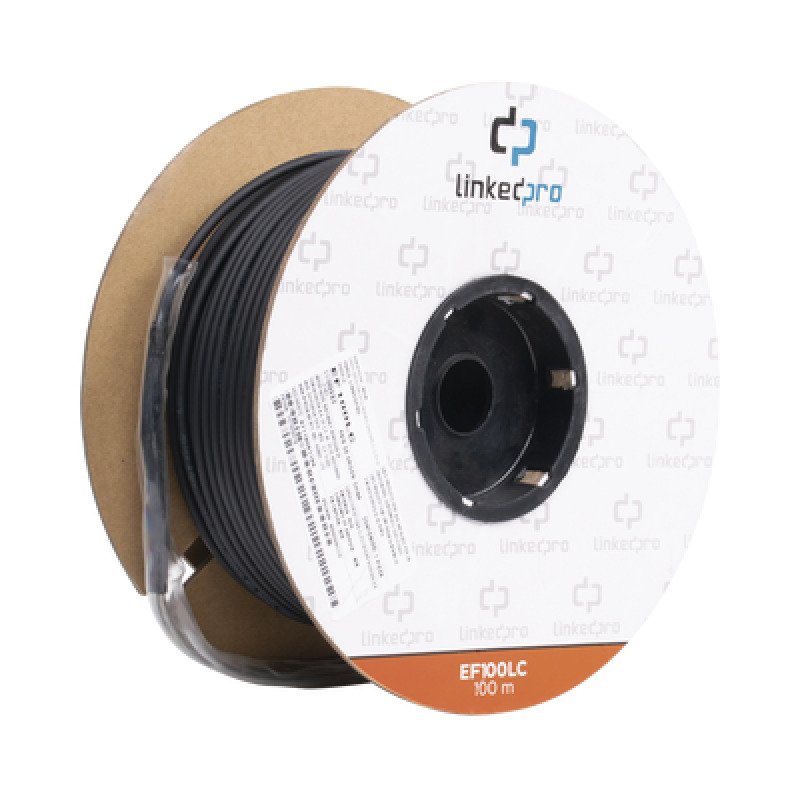 Carrete de Fibra Óptica Monomodo con Conectores LCLC Duplex Reforzada con Kevlar de 100 metros Para instalaciones subterráneas por tubería image 3