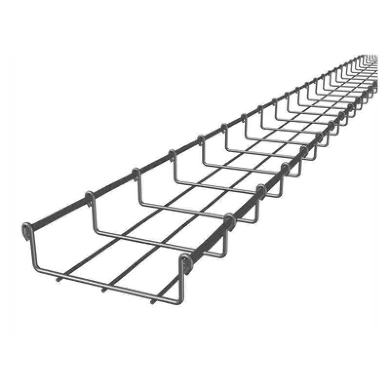Charola Tipo Malla 33/150 mm Acabado Electro Zinc Hasta 79 Cables Cat6 Tramo de 3 Metros image 3