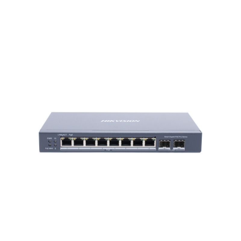 Switch Gigabit PoE / Administrable / 8 Puertos Gigabit PoE / 2 Puertos SFP / Configuración Nube HikPartner Pro / Modo Extendido hasta 300 Metros / 110 W image 3