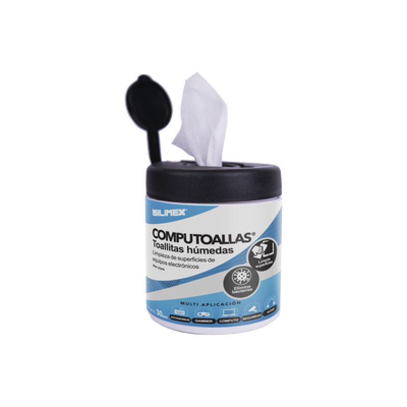 Toallas húmedas antibacteriales para limpieza de gabinetes equipos de cómputo audio vídeo y telefonía 30 piezas image 4