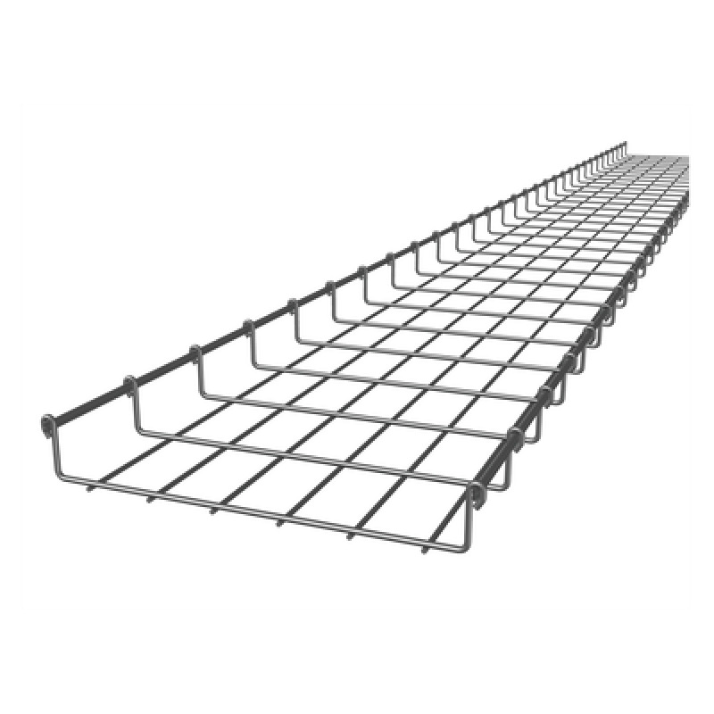 Charola Tipo Malla 33/300 mm Acabado Electro Zinc Hasta 158 Cables Cat6 Tramo de 3 Metros image 2