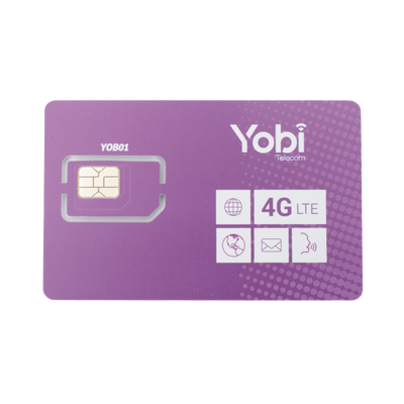 SIM SYSCOM 10GB mensual para dispositivos móviles 3G/4G YOBI 1 año de servicio solo datos