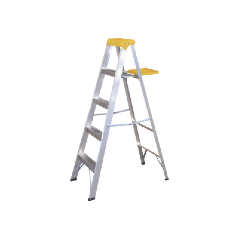 Escalera de Aluminio Tipo Tijera 5 Peldaños de 183 metros image 3