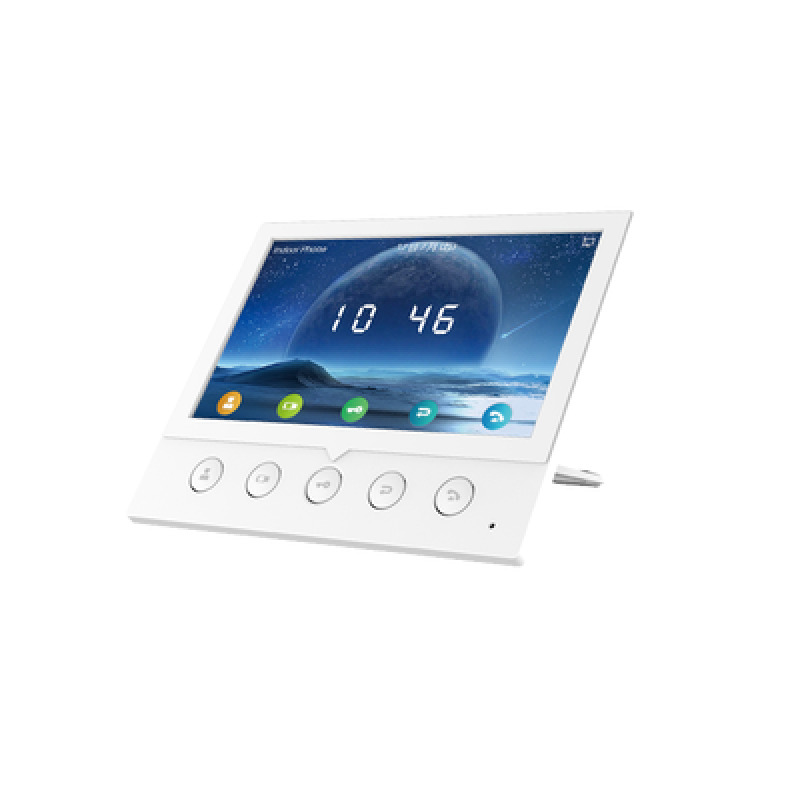 Monitor IP/SIP para interior WiFi pantalla a color de 7 audio de 2 vías PoE 8 interfaces de entrada de alarma