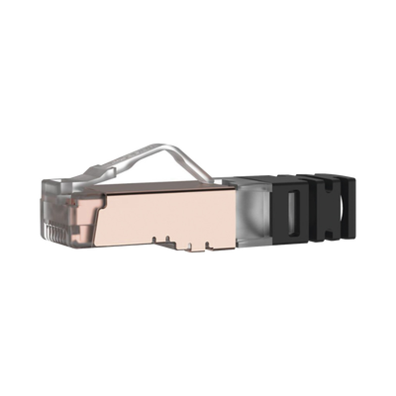 Plug RJ45 Cat6A Blindado Para Cable Calibre 2324 AWG Chapado en Oro de 50 micras Paquete de 100 piezas image 3