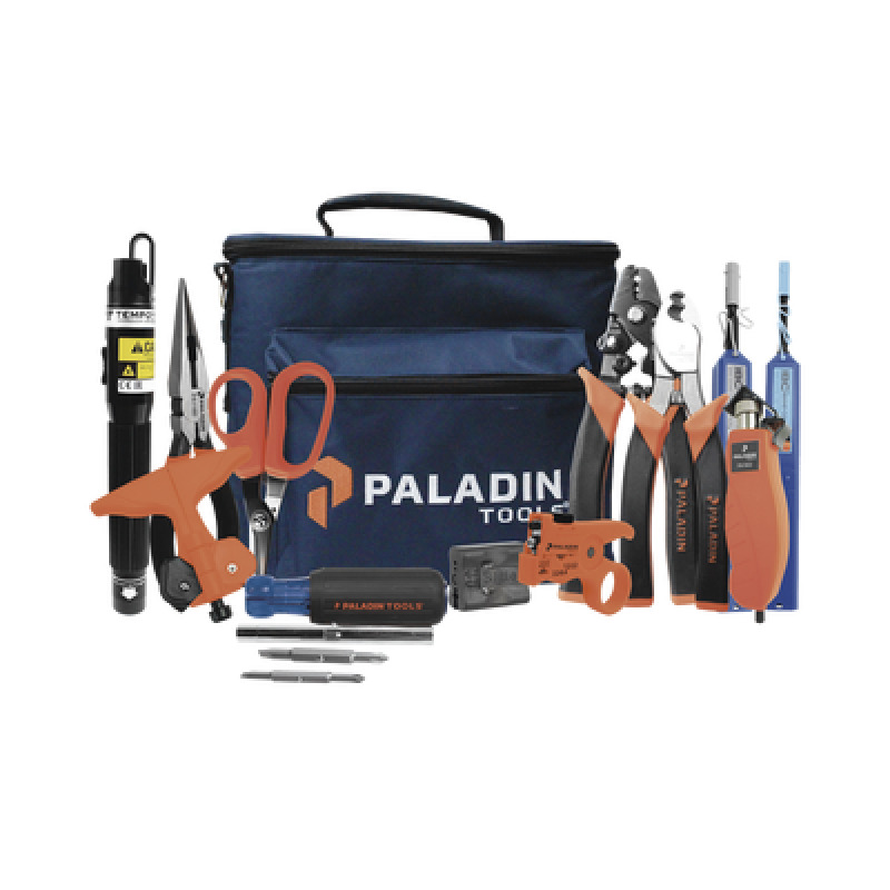 Kit de Herramientas Pro para Instalación de Fibra Óptica con accesorios de limpieza de puertos/conectores y desforradoras de fibra óptica   image 4