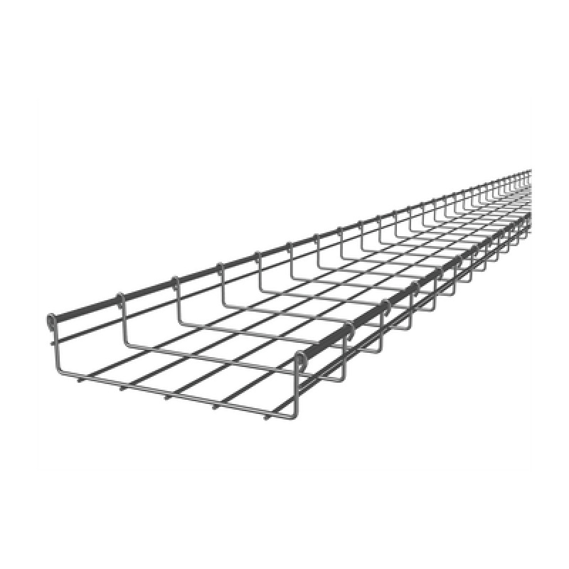 Charola Tipo Malla 66/250 mm Acabado Electro Zinc Hasta 263 Cables Cat6 Tramo de 3 Metros image 3